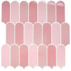CHUN053634 Tự dính Gạch ốp tường 3D Cân cá PVC Nhãn dán tường Di động Không thấm nước Tấm chắn tường nhà bếp Dành cho phòng tắm nhà bếp