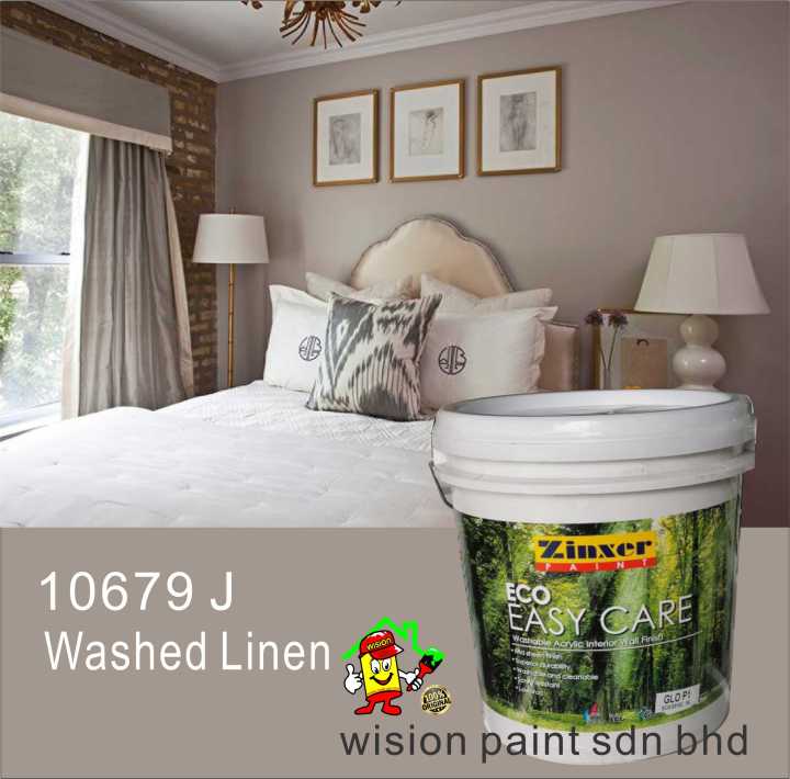 10679J WASHED LINEN 1L / 5L / 15L ZINXER PAINT ( EASY CARE ) INTERIOR
