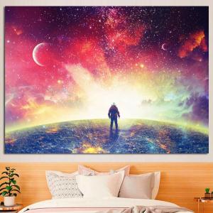 ผ้าพื้นหลังพระจันทร์ ins ผ้าแขวนสตรีมสดท้องฟ้าเต็มดาว ผ้าตกแต่งห้องข้างเตียง หอพัก ปรับปรุง ผ้าตกแต่งผนัง ผ้าพื้นหลังสตรีมสด