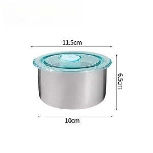 304 Stainless Steel Fresh Keeping Lunch Box Food Storage with Lid Container Refrigerator Storage Box
