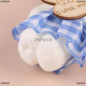 [COD] ZNPNXN 10PCS 10cm Plaid Bear Bouquet Small Bear Couple Bear Gift Packaging Wedding Gift Birthday Present