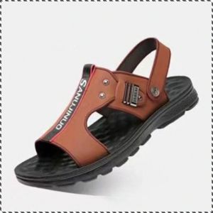 Mens summer non-slip sandals waterproof soft sole wear-resistant thick-soled beach sandals one shoe two-in-one outdoor sandals
