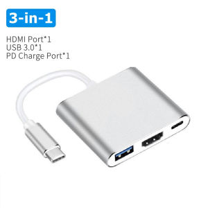 3in1/ 4in1 Type-C USB 3.1 To HDTV HDMI VGA USB 3.0 Type C Female Converter Cable Adapter For Macbook Windows Android