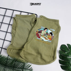 Baju Kucing Anjing Cewek Cowo Lucu Murah Gratis Ongkir - Bukipet Lebaran Meow Tank