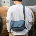 IELGY casual messenger bag men's multifunctional comfortable shoulder strap. 