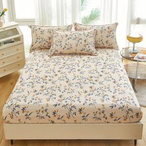 [ship in 24h]100% Cotton Bedsheet -Grade A Soft Breathable Anti-bacterial Dormitory Student Bedsheet Single/Super Single/Queen/King