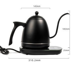800ML Intelligent Constant Temperature Electric Kettle Hand Brew Coffee Pot Gooseneck Fine-mouth Stainless Steel Teapot Kettles