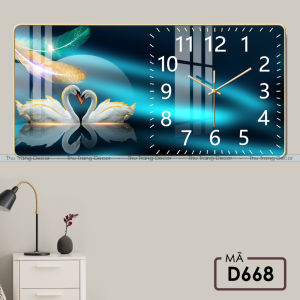 Đồng Hồ Tráng Gương "THIÊN NGA TÌNH YÊU" In UV 5D Cao Cấp