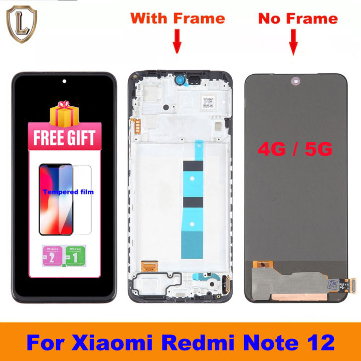 100% Tested AMOLED Original LCD for Xiaomi Redmi Note 12 4G 5G Lcd