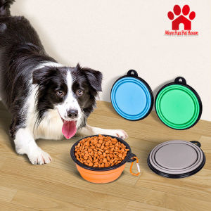 Collapsible Dog Bowl Foldable Expandable Cup Dish for Pet Food Water Feeding Portable Travel Bowl
