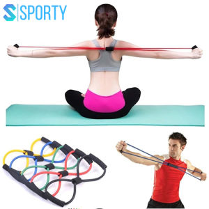 Dây tập cơ ngực YOGA chính hãng SPORTY YGT2 hình số 8 chất liệu silicon đàn hồi hỗ trợ các bài tập dãn cơ tập thể hình