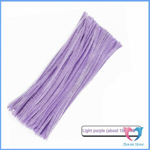 DS. ลวดกำมะหยี่ DIY ยาว 30 cm หนา 6mm ทำงานฝีมือ Chenille Stems