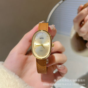 Ieke đồng hồ hình bầu dục nhỏ đơn giản và thanh lịch của phụ nữ mới sinh viên thiết kế sang trọng sáng cao đồng hồ thạch anh 2024