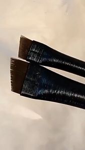 Amoki Eyes Makeup Brush Precise Detail Brush Blade Shape Oblique Head Eyeliner Eyebrow Brush 1Pc