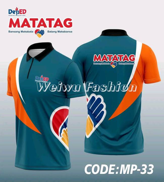 UNIFORM MATATAG SUBLIMATION CODE-MP-33 DEPED BUDGET Summer New Casual ...