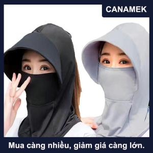 【CANAMEK】 Mùa hè băng lụa mũ cho phụ nữ Sun hat với Breathable Suncreen ngoài trời đi xe đạp bãi biển Cap Visor rộng vành chống UV sunhat