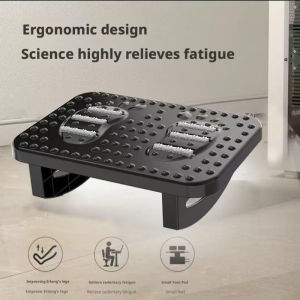 Double Roller Foot Rest Ergonomic Foot Massager Highly Relieves Fatigue Durable For Work & Leisure