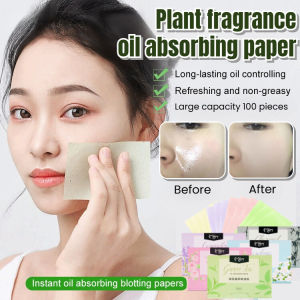 [Instantly Oil-Free] Oil Absorbing Paper Face Blotting Paper Plant Fragrance Oil Control Sheets Remove Excess Oil Mattify Skin Oily Skin Care Solution Daily Face Touch Up  Oil Control Travel Size Beauty Essential
