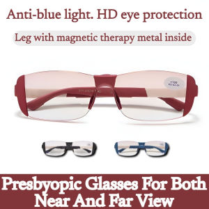 【Anti Blue Ray】Automatic Zoom Reading Glasses Anti-Fatigue Dual-Purpose Presbyopic Glasses Far And Near