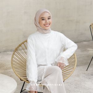 Ghanimi - Ashila Tunik / Atasan Brukat Lebaran / Atasan Brukan Kondangan