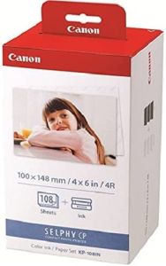 *Local SG Seller* Canon KP-108IN 3 Color Ink Cassette and 108 Sheets 4 x 6 Paper Glossy for SELPHY CP1300 CP1200 CP910 CP900 CP760 CP770 CP780 CP800