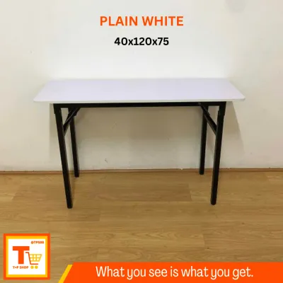 FOLDABLE TABLE - DINING TABLE / OFFICE TABLE / STUDY TABLE (PLAIN WHITE)