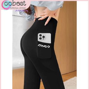 oobest กางเกงออกกำลังกายขายาว เอวสูง รุ่น สินค้าพร้อมส่ง