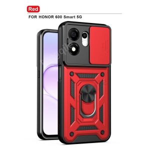 Trường hợp đối với Honor 600S 5g 2026 Ốp điện thoại Cover quay lại chống sốc Bumper xe đế dạng nhẫn giá đỡ xô trượt cửa sổ máy ảnh bảo vệ cứng PC