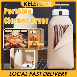 Portable Clothes Dryer Mini Electric Drying Machine Foldable Laundry Dryers with Remote Control for Travel RV Home Apartment