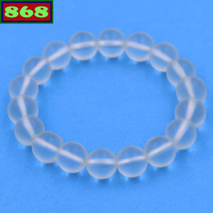 Vòng chuỗi đeo tay đá thạch anh trắng mờ từ 8 ly đến 14 ly 108 hạt charm inox vòng tay chuỗi hạt