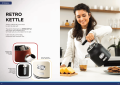 Westinghouse USA Brand Electric Kettle | Retro Series | 1.7L Capacity | Retro Design | Cordless Stainless Steel | Singapore Safety Mark | 3-Pin Plug. 