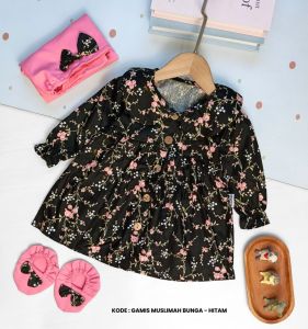 Gamis Bayi Perempuan motif muslimah
