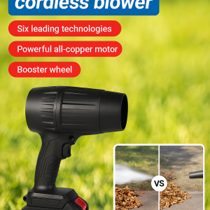Super Powerful Cordless Blower   All-Copper Motor Powerful Cordless Blower Booster Wheel High Wind Cordless Blower Industrial Grade Efficient Cordless Blower Continuous Speed RegulationTouch Control Cordless Blower High Volume