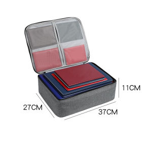 Inaso Tas Dokumen Tempat Penyimpanan File Sertifikat Travel Bag Storage Box Dengan Digit Security Lock Organizer Bag Anti Air HDK307