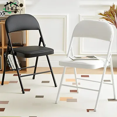 Ghế Xoay Văn Phòng Làm Việc Lưng Bọc Lưới GX4005 và Ghế văn phòng hội nghị gấp gọn (Trắng/ Đen). LMS
