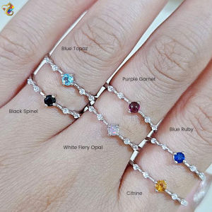 Premium Grade Dainty Crystal S925 Silver Rings (6 Types to Choose)