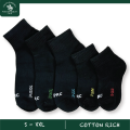 {READY STOCK}SANTA BARBARA POLO & RACQUET CLUB 3pcs BACK TO SCHOOL SOCKS School Socks (BLACK). 