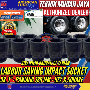 AMERICAN TOOL Mata Sock Impact MATA SOCK LABOUR SAVING Socket Cr-Mo 20 21 26 27 30 33 38 41 MM