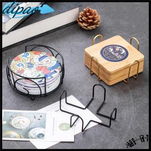 【dipao】 Coaster Holder Mat Storage Rack Table Mat Holder Tea Coffee Mug Placemat Storage Organizer Table Kitchen Accessories