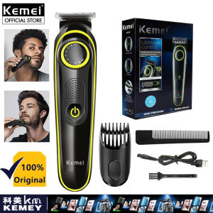 Kemei KM-691 Professional Portable Black Hair Clipper For Travel Rechargeable LCD Display Hair Trimmer Electric USB Charging Haircut Machine