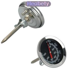 Heabety Nhiệt kế lò nấu ăn Nhiệt kế đầu dò bằng thép không gỉ Nhiệt kế đo thịt thực phẩm 350 ° C