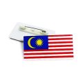 Lencana Badge Jalur Gemilang Sekolah Format KPM Baru 2025 2.5cm x 5cm | School Magnetic Malaysia Badge | Magnet | Pin. 