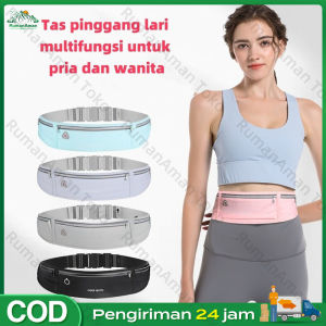 Tas Pinggang Lari Sabuk Ponsel Olahraga Pria dan Wanita Multifungsi Peralatan Perjalanan Kebugaran Kapasitas Besar Sangat Ringan dan Tahan Air