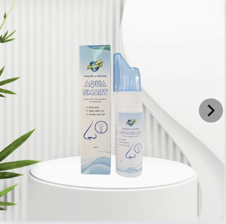 AQUA Smart - Dung dịch xịt vệ sinh mũi, nghẹt mũi, sổ mũi, vệ sinh Tai - Mũi - Họng - Vì sức khoẻ gia đình