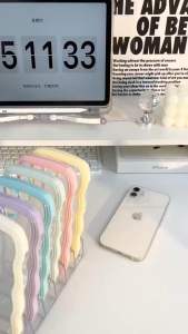 iPhone เคสประกบสีขอบหยัก เคสซิลิโคนนิ่มมาใหม่ สำหรับรุ่น iPhone i7plus-i14promax