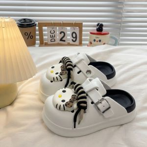 Free Shipping Beach Sandals For Summer Thick-Soled EVA Parent-Child Clogs Cute Non-Slip Odor-Resistant Soft-Soled Flip-Flops For Women