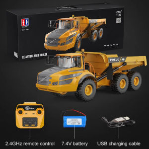 ST[Fast Delivery][Original Available]Large RC truck 1:20 Double E E591 A40G Rc Dumper Alloy Cars Trucks Remote Control Car Tractor Articulated Dump Engineering Car