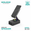 ลําโพงบลูทูธพร้อมขาตั้งโทรศัพท์ WINJOIN รุ่น WJ-S1 หมุนได้ 360 องศา มีแบตในตัว 500mah. 