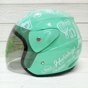 HELM HALF FACE EVOLUTION MOTF TRAVELING MURAH HELM DEWASA