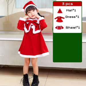New Santa Clause Costume for Boys Kids Baby Christmas Costume Boys and Girls Costumes Christmas Cosplay Performance Wear Santa Claus Suits 3-14yrs